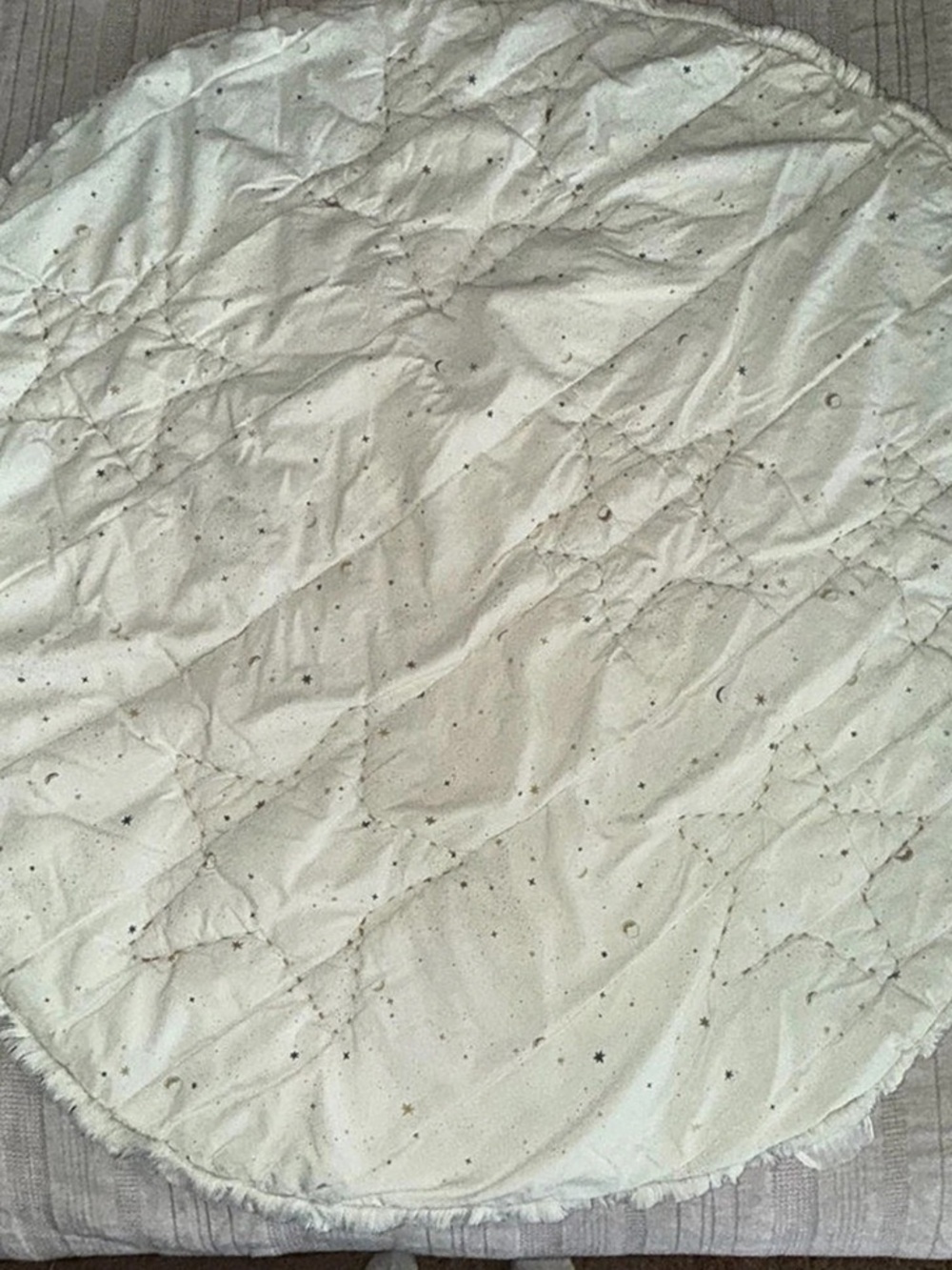 Pehr Quilted Round Baby Play Mat in Celestial